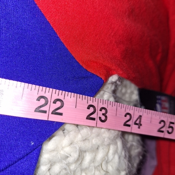 NFL Buffalo Bills Blue and Red Lace-Up Long Sleeve Shirt In A Size Medium. NWT - Picture 6 of 11